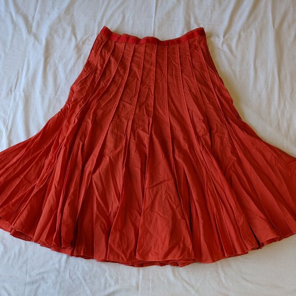 Retro Orange Midi Skirt 'Focus Lifestyle' - Picture 4 of 6